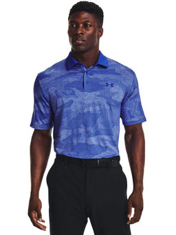 Under Armour - Men Playoff Camo Abstract Polo T-Shirt - Blue