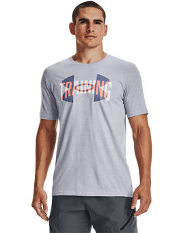 Under Armour - Men Training Overlay Short Sleeves T-Shirt - Grey