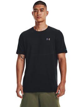 Under Armour - Men Rush Seamless Legacy Short Sleeve T-Shirt - Black