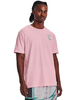Under Armour - Men Curry Animated Short Sleeves T-Shirt - Pink