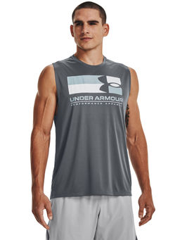 Under Armour - Men M Velocity Tank - Grey
