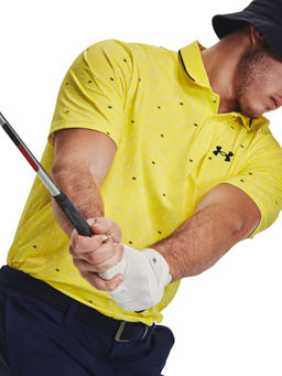 Under Armour - Men Iso Chill Edge Polo T-Shirt - Yellow