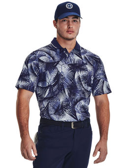 Under Armour - Men Iso Chill Printed Palm Polo T-Shirt - Blue