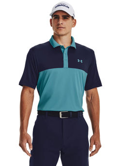 Under Armour - Men Performance 3.0 Color Block Polo T-Shirt - Blue