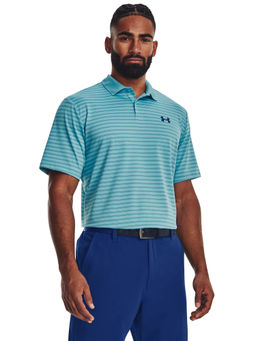 Under Armour - Men Performance 3.0 Stripe Polo T-Shirt - Blue