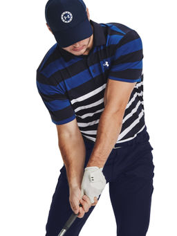Under Armour - Men Playoff 3.0 Stripe Polo T-Shirt - Blue