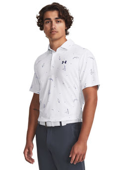 Under Armour - Men Playoff 3.0 Printed Polo T-Shirt - White