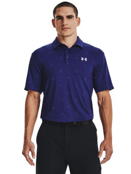 Under Armour - Men Playoff 3.0 Printed Polo T-Shirt - Blue