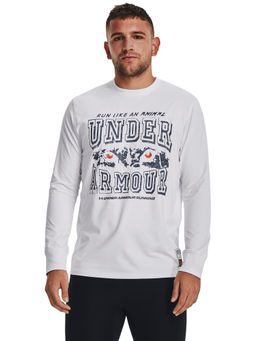 Under Armour - Men Run Like A. Long Sleeve T-Shirt - White