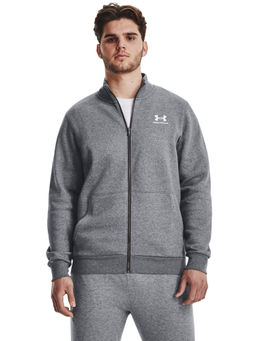 Under Armour - Men Essential Fleece Track Jacket - Grey