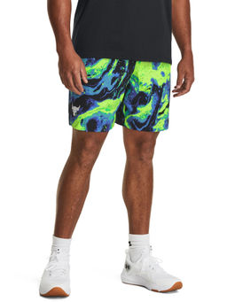Under Armour - Men Project Rock Woven Printed Shorts - Multi-Color