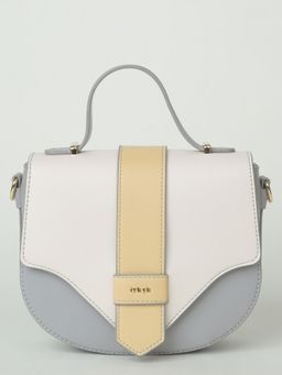 IYKYK by Nykaa Fashion - Grey White Satchel