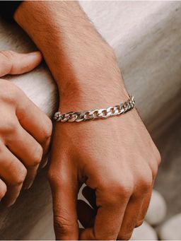 Jazz and Sizzle - Silver Brass Statement Bracelet