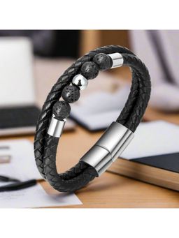 Jazz and Sizzle - Black Brass Statement Bracelet