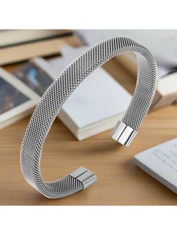 Jazz and Sizzle - Silver Brass Statement Bracelet