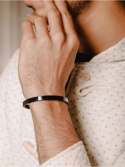 Jazz and Sizzle - Black Brass Statement Bracelet