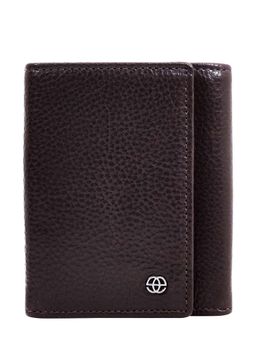 Eske - Cort Mens Three Fold Wallet, 6 Card Holders, Brown Vintage