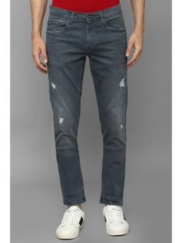 Allen Solly - Men Grey Skinny Fit Dark Wash Jeans
