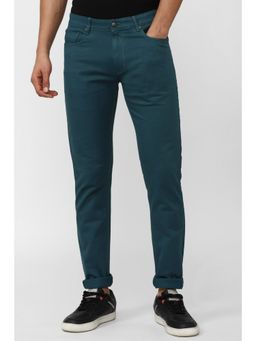 Peter England - Men Green Dark Wash Slim Fit Jeans