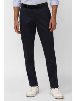 Simon Carter - Men Solid Navy Trousers