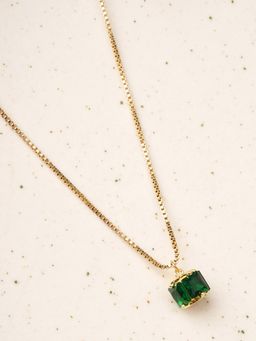 Palmonas - Emerald Ice Pendant Necklace for Women - Waterproof and Anti-Tarnish