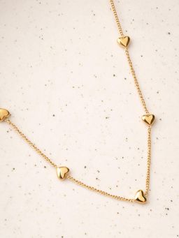 Palmonas - Golden Loop Charm Necklace for Women - Waterproof and Anti-Tarnish