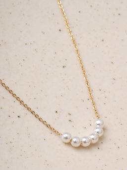 Palmonas - Clustered Pearl Drop Necklace for Women - Waterproof and Anti-Tarnish