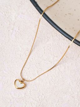 Palmonas - Open Heart Charm Necklace for Women - Waterproof and Anti-Tarnish