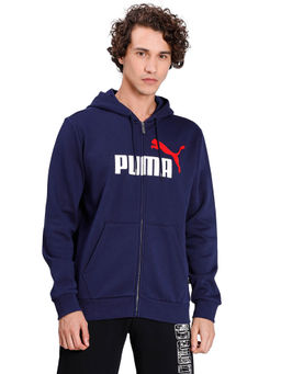 Puma - Peacock Blue Solid Hoodie