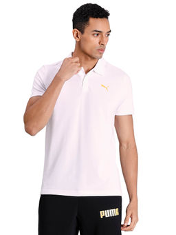 Puma - White Solid Polo T-Shirt