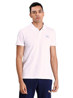 Puma - White Solid Polo T-Shirt