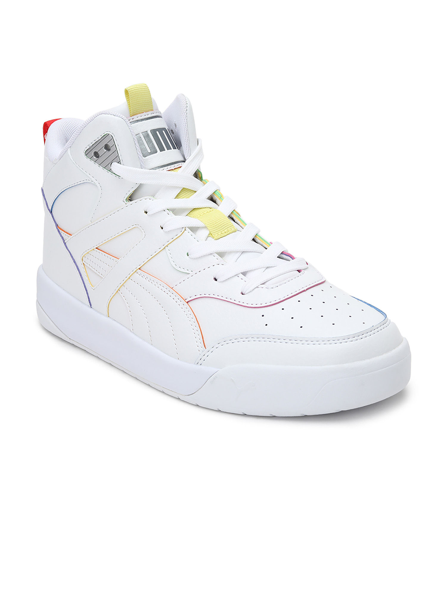 cali backcourt mid rainbow sneakers