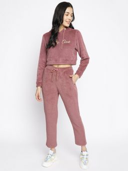Latin Quarters - Women Brown Solid Full Sleeve Co-Ord (Set of 2)