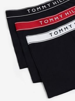 Tommy Hilfiger - Men Black Solid Trunks (Pack of 3)