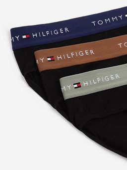 Tommy Hilfiger - Men Black Solid Briefs (Pack of 3)