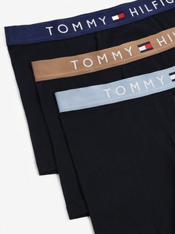Tommy Hilfiger - Men Black Solid Trunks (Pack of 3)