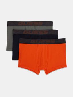 Guess - Men Multi-Color Solid Trunks (Pack of 3)