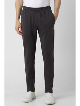 Van Heusen - Men Grey textured Slim Fit Casual Track Pants