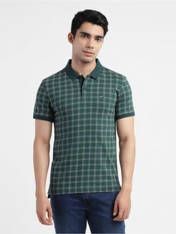 Levi's - Men Green Collar Polo T-Shirt