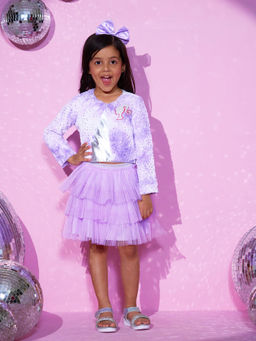 Lil Drama - Barbie's Girls Purple Shrug and Skirt with Bustier Co-ordinate (Set of 3)