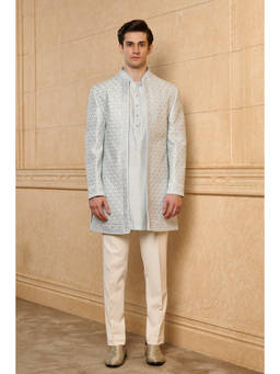 TASVA - Sky Blue Royale Sherwani Set