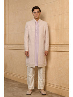 TASVA - Lavender Floral Vine Sherwani Set