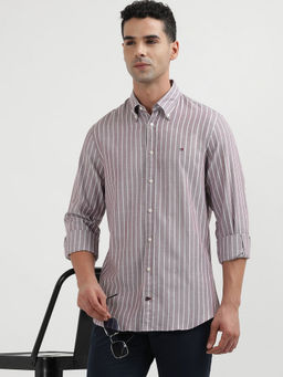 Tommy Hilfiger - Mauve F24 Cl Stretch Twill Stripe Sf Shirt