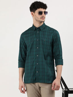 Tommy Hilfiger - Green Dw Oxford Lines Check Shirt
