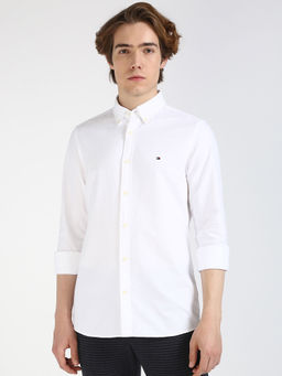 Tommy Hilfiger - White Oxford Dobby Sf Shirt