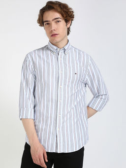 Tommy Hilfiger - Blue Multi Stripe Oxford Rf Shirt