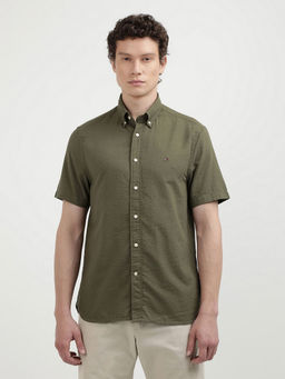 Tommy Hilfiger - Green Ic Seersucker Rf Shirt