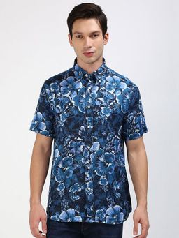 Tommy Hilfiger - Blue Ic Li Floral Print Rf Shirt