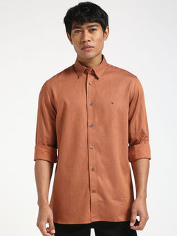 Tommy Hilfiger - Orange Ai Melange Twill Sf Shirt