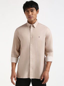 Tommy Hilfiger - Beige Ai Melange Twill Sf Shirt